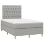 Boxspringbett mit hellgrauer Stoffmatratze 120x190 cm von , Betten und Lattenroste - Ref: Foro24-3269951, Preis: 421,47 €, Ra...