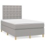 Cama box spring con colchón tela gris claro 120x190 cm de , Camas y somieres - Ref: Foro24-3269958, Precio: 406,73 €, Descuen...