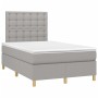 Cama box spring con colchón tela gris claro 120x190 cm de , Camas y somieres - Ref: Foro24-3269958, Precio: 406,73 €, Descuen...