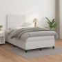 Cama box spring con colchón cuero sintético blanco 120x190 cm de , Camas y somieres - Ref: Foro24-3269966, Precio: 425,87 €, ...