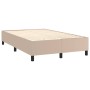 Box spring bed with cappuccino synthetic leather mattress 120x190cm by , Beds and slatted bases - Ref: Foro24-3269970, Price:...