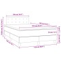 Boxspringbett mit Matratze und LED-Leuchten aus schwarzem Stoff 120x190 cm von , Betten und Lattenroste - Ref: Foro24-3270069...