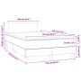 Box spring bed with mattress and LED lights black fabric 120x190 cm by , Beds and slatted bases - Ref: Foro24-3270076, Price:...