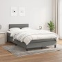 Box spring bed with dark gray fabric mattress 120x190 cm by , Beds and slatted bases - Ref: Foro24-3269731, Price: 373,77 €, ...