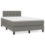 Cama box spring con colchón tela gris oscuro 120x190 cm de , Camas y somieres - Ref: Foro24-3269752, Precio: 375,58 €, Descue...