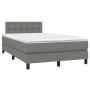 Box spring bed with dark gray fabric mattress 120x190 cm by , Beds and slatted bases - Ref: Foro24-3269752, Price: 375,41 €, ...