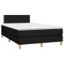 Cama box spring con colchón tela negro 120x190 cm de , Camas y somieres - Ref: Foro24-3269767, Precio: 347,84 €, Descuento: %