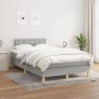 Box spring bed with light gray fabric mattress 120x190 cm by , Beds and slatted bases - Ref: Foro24-3269800, Price: 364,14 €,...