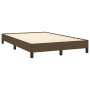 Cama box spring con colchón tela marrón oscuro 120x190 cm de , Camas y somieres - Ref: Foro24-3269719, Precio: 360,85 €, Desc...