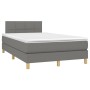 Cama box spring con colchón tela gris oscuro 120x190 cm de , Camas y somieres - Ref: Foro24-3269773, Precio: 375,12 €, Descue...