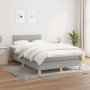 Box spring bed with light gray fabric mattress 120x190 cm by , Beds and slatted bases - Ref: Foro24-3269786, Price: 367,48 €,...