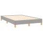 Cama box spring con colchón tela gris claro 120x190 cm de , Camas y somieres - Ref: Foro24-3269786, Precio: 368,87 €, Descuen...