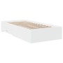 Cama con cajones madera de ingeniería blanca 90x200 cm de , Camas y somieres - Ref: Foro24-3280426, Precio: 111,14 €, Descuen...