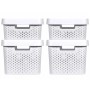 Curver Cajas de almacenaje con tapa Infinity 4 piezas blanco 11L+17L de Curver, Cestas para almacenaje - Ref: Foro24-427238, ...