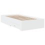 Cama con cajones madera de ingeniería blanca 90x200 cm de , Camas y somieres - Ref: Foro24-3280426, Precio: 111,14 €, Descuen...