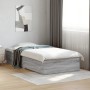 Cama con cajones madera ingeniería gris Sonoma 100x200 cm de , Camas y somieres - Ref: Foro24-3280424, Precio: 117,99 €, Desc...