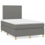 Cama box spring con colchón y LED tela marrón oscuro 120x190 cm de , Camas y somieres - Ref: Foro24-3270240, Precio: 415,79 €...