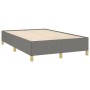 Cama box spring con colchón y LED tela marrón oscuro 120x190 cm de , Camas y somieres - Ref: Foro24-3270240, Precio: 415,79 €...