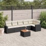 7-teiliges Garten-Essset und schwarze Kissen aus synthetischem Rattan von , Gartensets - Ref: Foro24-3256462, Preis: 404,55 €...