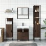 Set de muebles baño 4 pzas madera contrachapada roble marrón de , Muebles de baño - Ref: Foro24-3214709, Precio: 236,37 €, De...