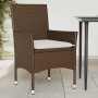 Garden chairs with cushions 2 units brown synthetic rattan by , Garden chairs - Ref: Foro24-368110, Price: 129,07 €, Discount: %