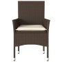 Garden chairs with cushions 2 units brown synthetic rattan by , Garden chairs - Ref: Foro24-368110, Price: 129,07 €, Discount: %