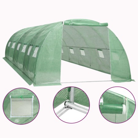 Greenhouse 24 m² 6x4x2 m by vidaXL, Greenhouses - Ref: Foro24-48161, Price: 395,99 €, Discount: %