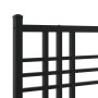 Bed frame with black metal headboard 90x190 cm by , Beds and slatted bases - Ref: Foro24-376316, Price: 67,99 €, Discount: %