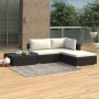 4-piece garden furniture set with black synthetic rattan cushions by vidaXL, Garden sets - Ref: Foro24-46778, Price: 326,99 €...