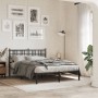 Estructura de cama con cabecero metal negro 120x190 cm de , Camas y somieres - Ref: Foro24-376321, Precio: 101,36 €, Descuent...