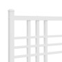 Estructura de cama de metal con cabecero blanco 75x190 cm de , Camas y somieres - Ref: Foro24-376363, Precio: 64,40 €, Descue...