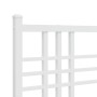 Metal bed frame with white headboard 100x200 cm by , Beds and slatted bases - Ref: Foro24-376368, Price: 87,82 €, Discount: %