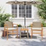 Garden chairs with cushion 2 pcs beige PE rattan and acacia wood by , Garden chairs - Ref: Foro24-368713, Price: 126,05 €, Di...