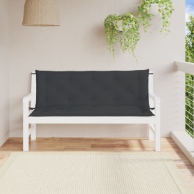 Cojines de banco de jardín 2 uds tela Oxford negro 150x50x7 cm de , Cojines para sillas y sofás - Ref: Foro24-361704, Precio:...