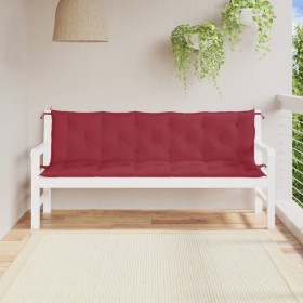 Garden bench cushions 2 pcs red red 180x50x7 cm by , Cushions for chairs and sofas - Ref: Foro24-361725, Price: 66,94 €, Disc...