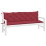 Garden bench cushions 2 pcs red red 180x50x7 cm by , Cushions for chairs and sofas - Ref: Foro24-361725, Price: 66,94 €, Disc...