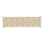 Cojines de banco de jardín 2 uds tela Oxford beige 200x50x7 cm de , Cojines para sillas y sofás - Ref: Foro24-361738, Precio:...