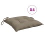 Garden pallet cushions 4 pcs taupe Oxford fabric 50x50x7 cm by , Cushions for chairs and sofas - Ref: Foro24-361532, Price: 4...