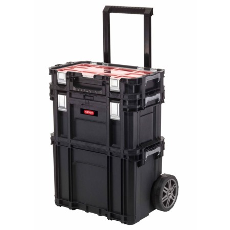 Keter Werkzeugkasten mit Connect Trolley und Rollsystemen schwarz von Curver, Werkzeugkästen - Ref: Foro24-427267, Preis: 184...