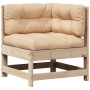 Garden furniture set 7 pieces and cushions solid pine wood by , Garden sets - Ref: Foro24-3250876, Price: 682,66 €, Discount: %