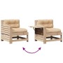 Garden furniture set 7 pieces and cushions solid pine wood by , Garden sets - Ref: Foro24-3250876, Price: 682,66 €, Discount: %