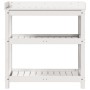 Plantation table with white pine wood shelves 82.5x45x86.5 cm by , Pot stands - Ref: Foro24-832433, Price: 79,64 €, Discount: %