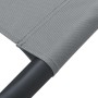 Tumbona de acero gris 200x90 cm de vidaXL, Camas para exteriores - Ref: Foro24-48082, Precio: 83,80 €, Descuento: %