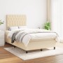 Box spring bed with cream fabric mattress 120x190 cm by , Beds and slatted bases - Ref: Foro24-3269907, Price: 428,24 €, Disc...