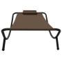 Brown steel sun lounger 200x90 cm by vidaXL, Outdoor beds - Ref: Foro24-48081, Price: 81,34 €, Discount: %