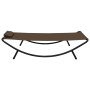 Brown steel sun lounger 200x90 cm by vidaXL, Outdoor beds - Ref: Foro24-48081, Price: 81,34 €, Discount: %