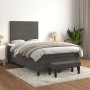 Box spring bed with dark gray velvet mattress 120x190 cm by , Beds and slatted bases - Ref: Foro24-3270476, Price: 442,50 €, ...