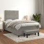 Cama box spring con colchón terciopelo gris claro 120x190 cm de , Camas y somieres - Ref: Foro24-3270481, Precio: 440,55 €, D...