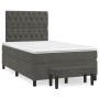 Box spring bed with dark gray velvet mattress 120x190 cm by , Beds and slatted bases - Ref: Foro24-3270488, Price: 442,10 €, ...