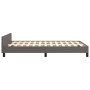 Bed frame with headboard gray synthetic leather 120x190 cm by , Beds and slatted bases - Ref: Foro24-3270552, Price: 167,73 €...